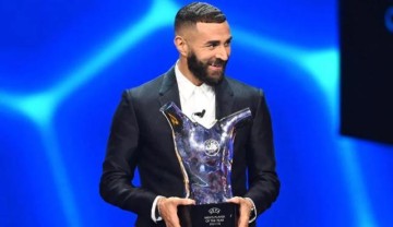 开云体育-欧足联颁奖：本泽马获欧洲足球先生 安帅最佳主帅